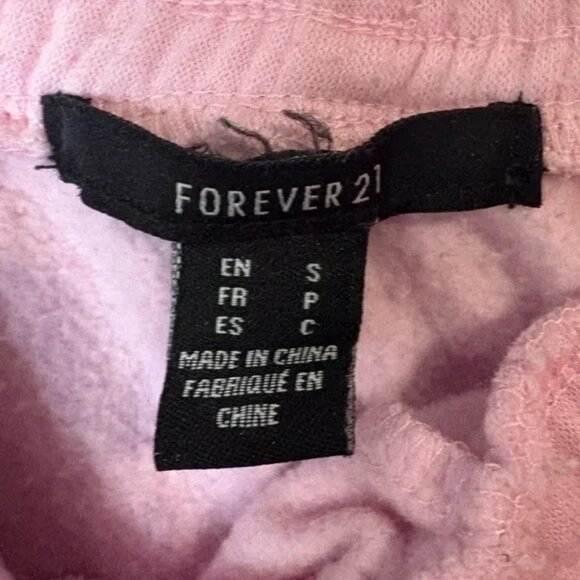 Forever 21 size small Women's baby Pink Jogger sweat Pants with Fitted cuff - Picture 4 of 8